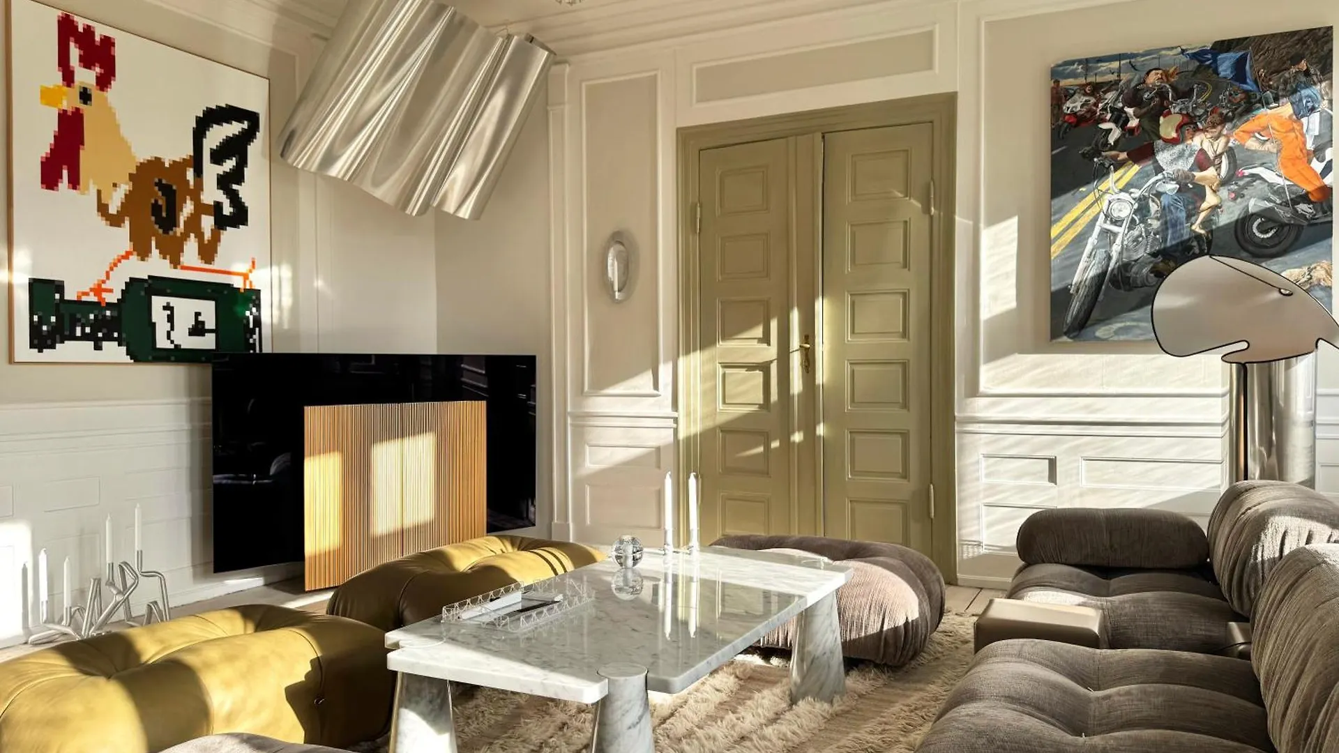 코펜하겐 Luxury 'Kings Garden View' 260M2 Prime Located Flat 아파트 0*,