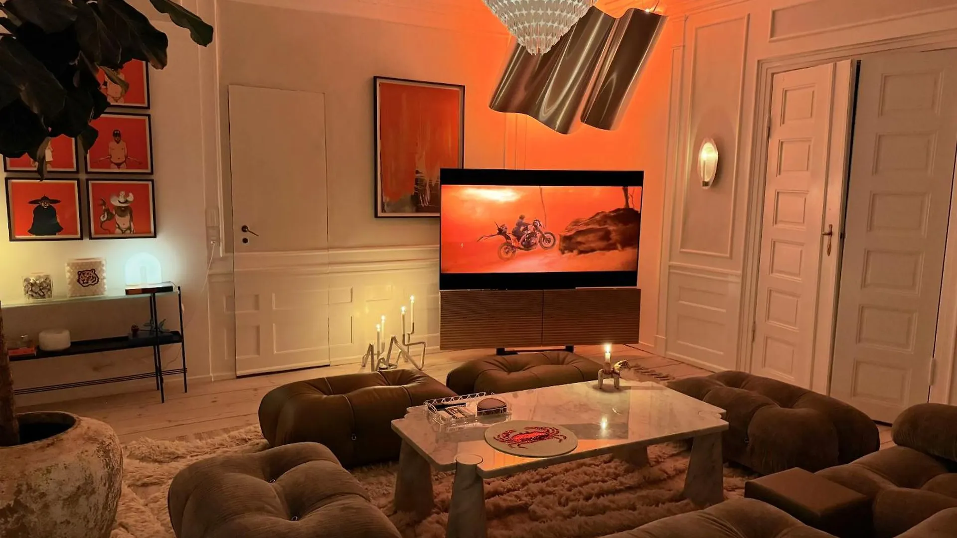 코펜하겐 Luxury 'Kings Garden View' 260M2 Prime Located Flat 아파트